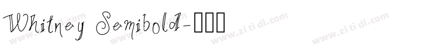 Whitney Semibold字体转换